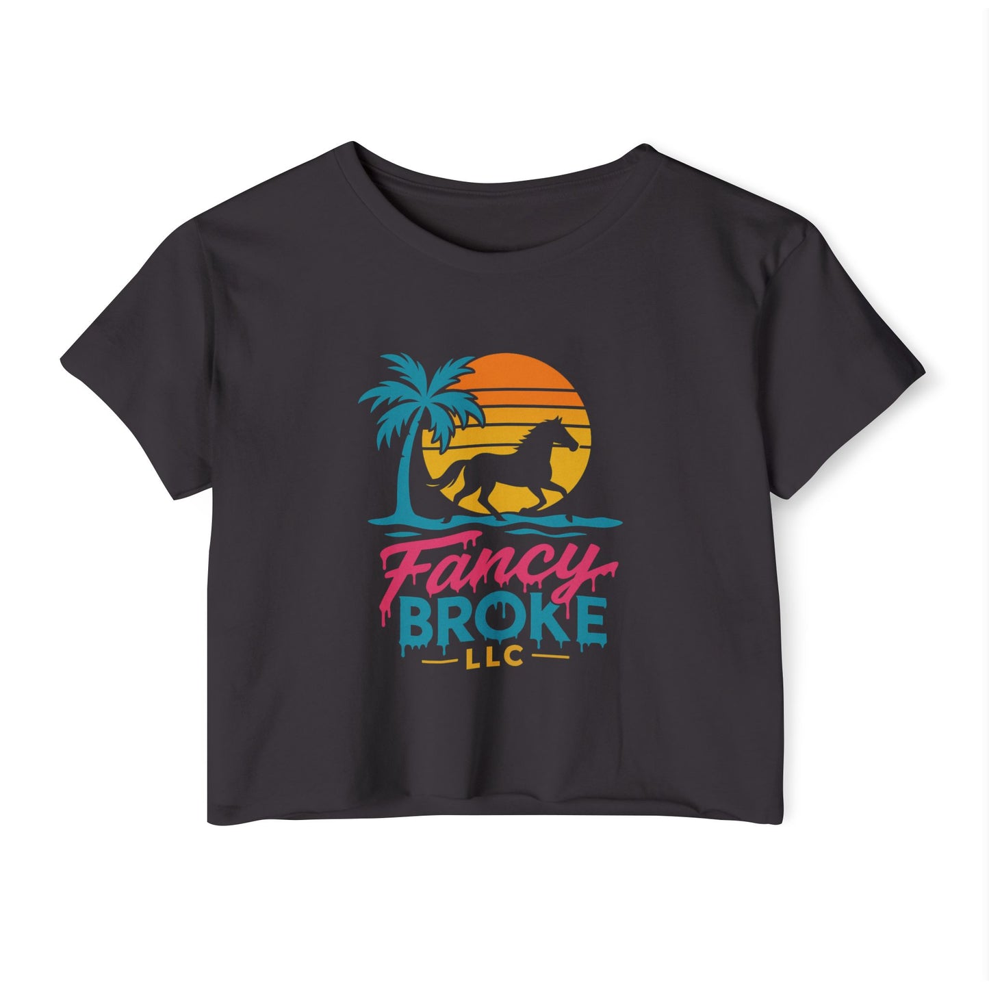 Retro Florida Crop Top