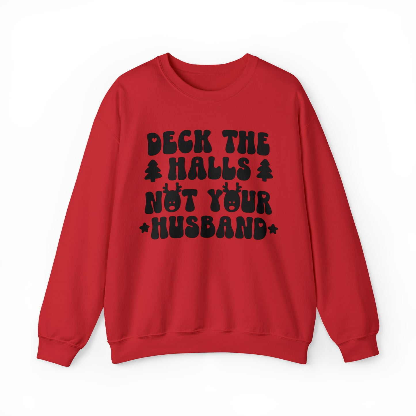 Deck The Halls Husband Crewneck Sweatshirt