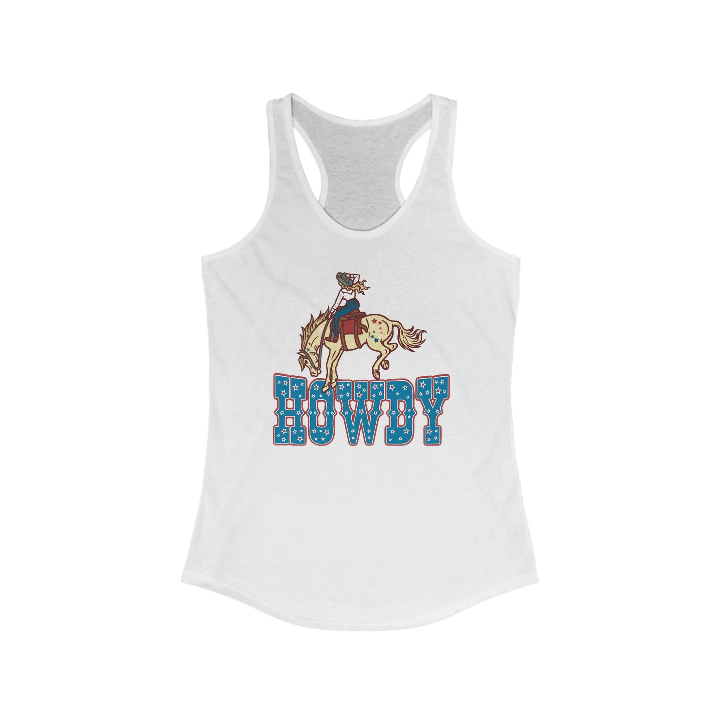 Patriotic Cowgirl Racerback Tank