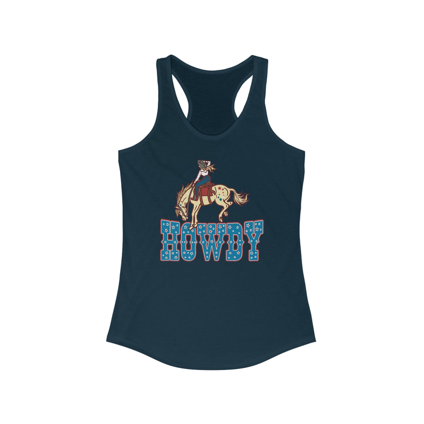 Patriotic Cowgirl Racerback Tank