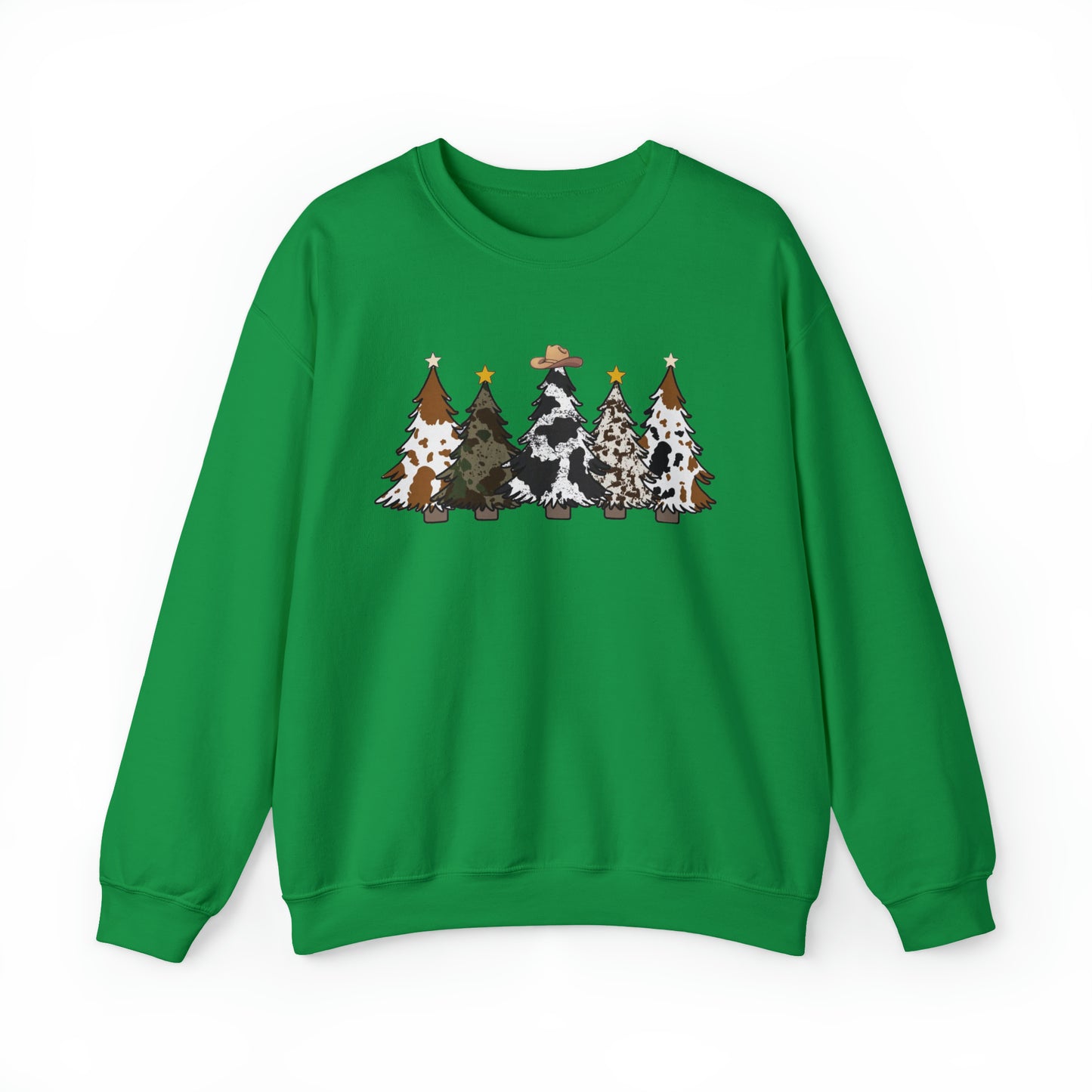 Cowhide Christmas Crewneck Sweatshirt