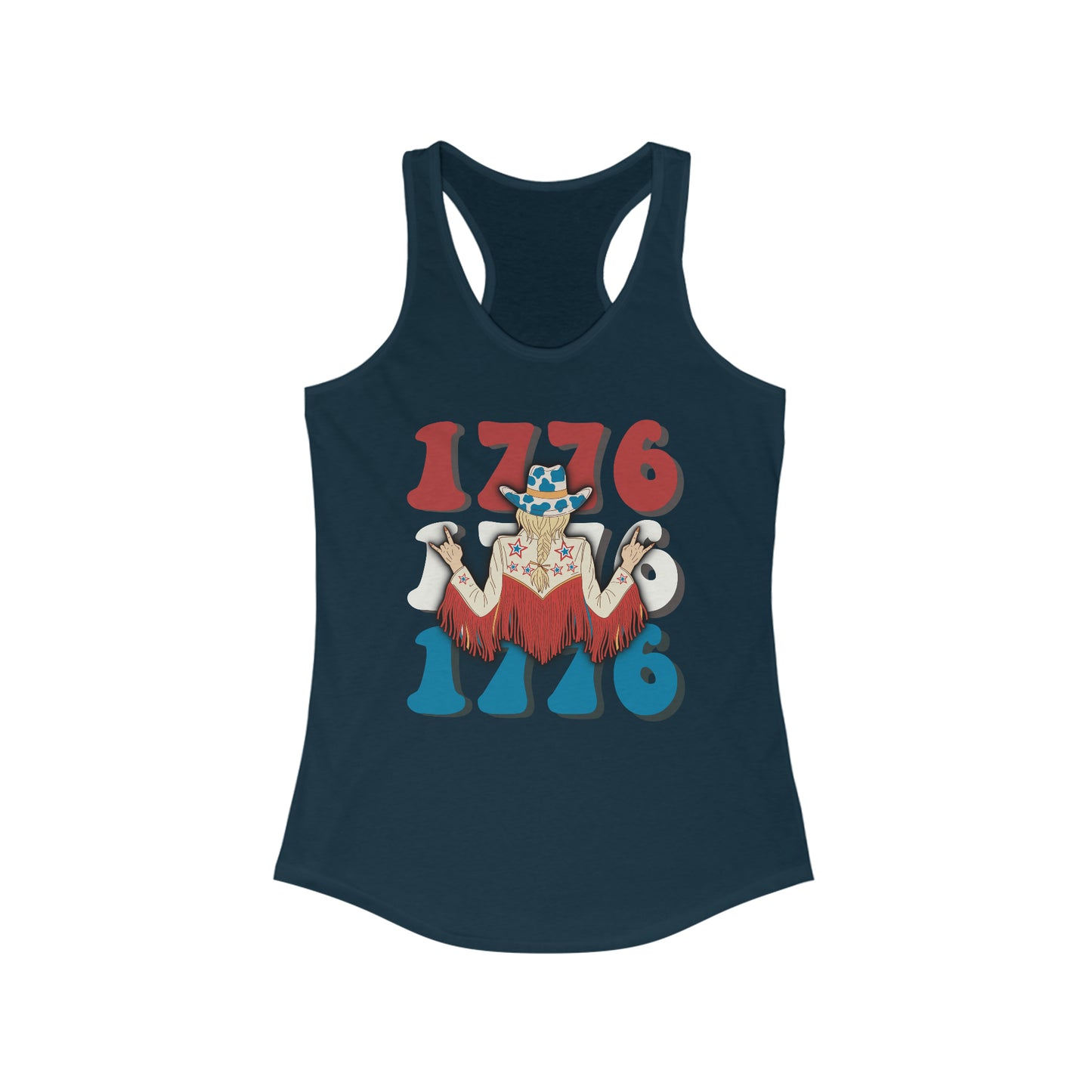 1776 Cowgirl Racerback Tank