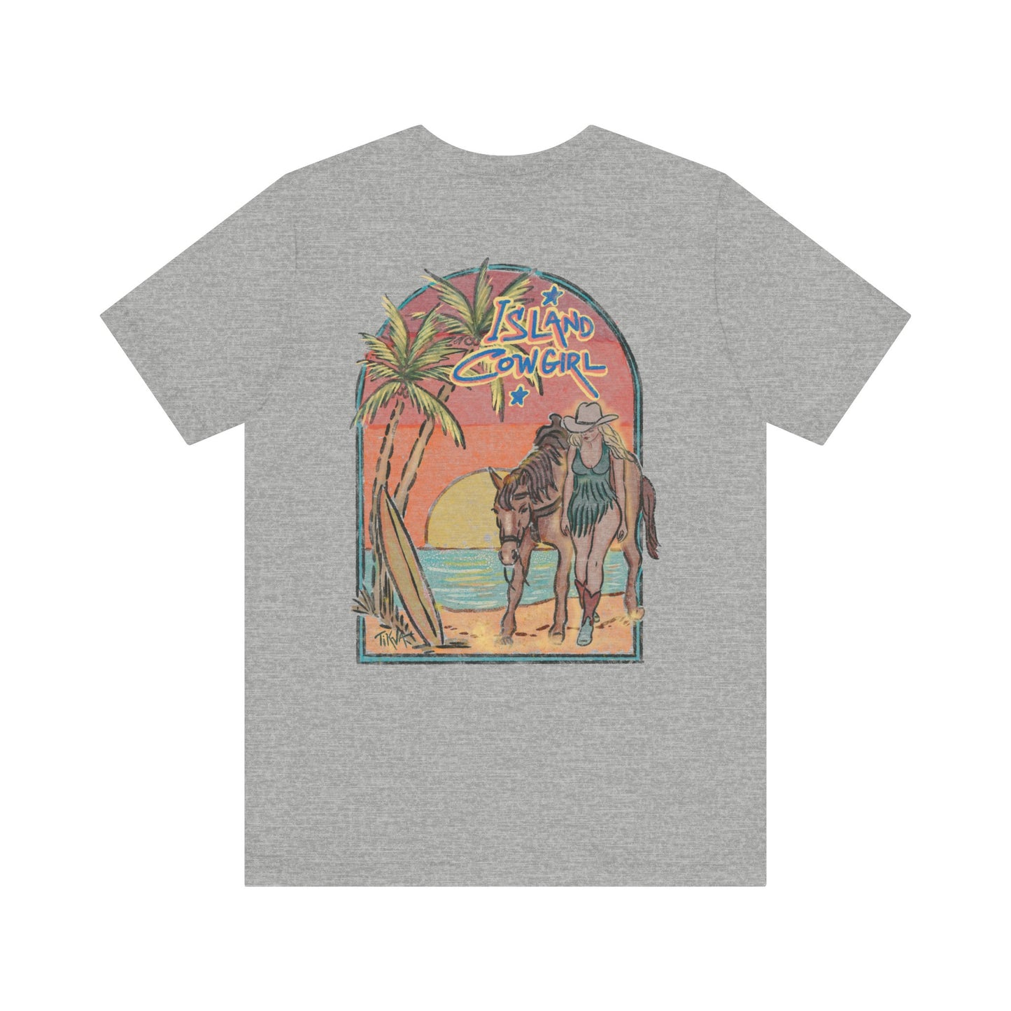 Island Cowgirl Retro Tee