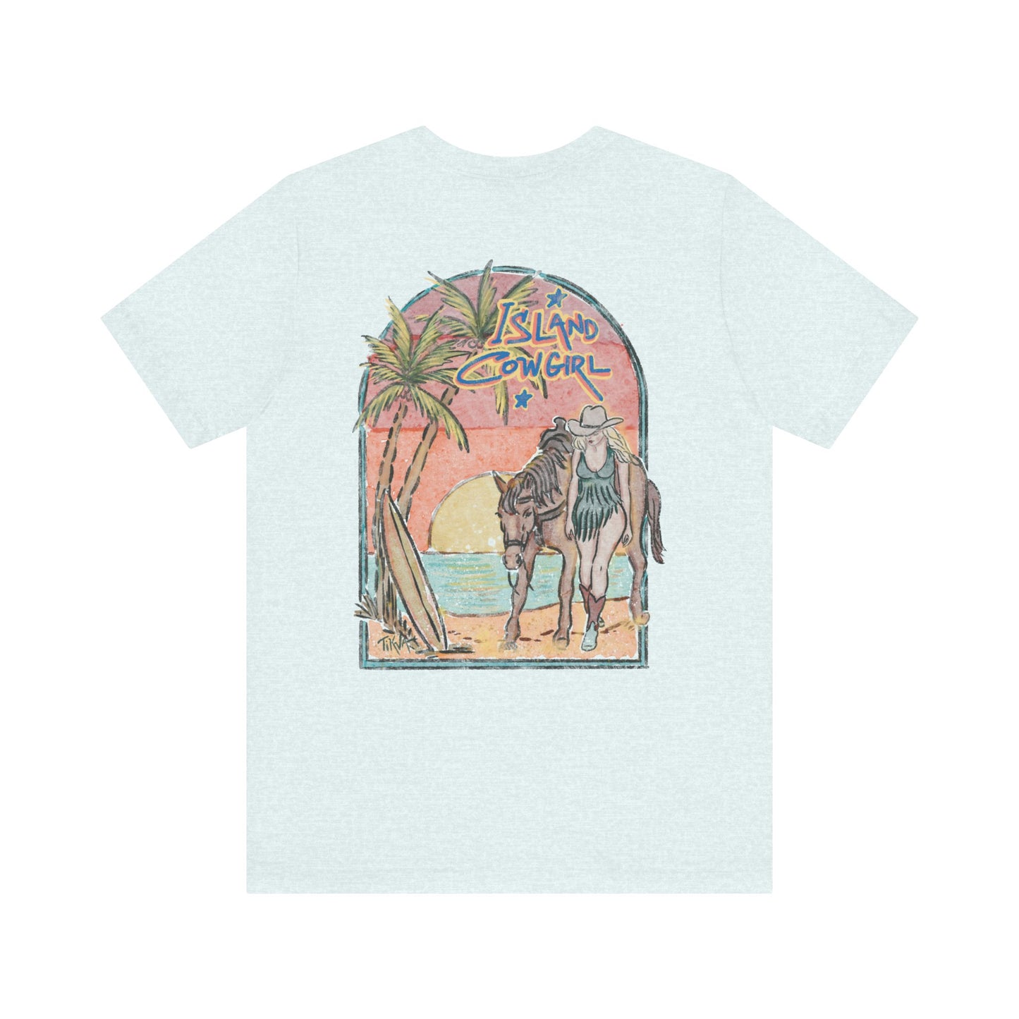 Island Cowgirl Retro Tee