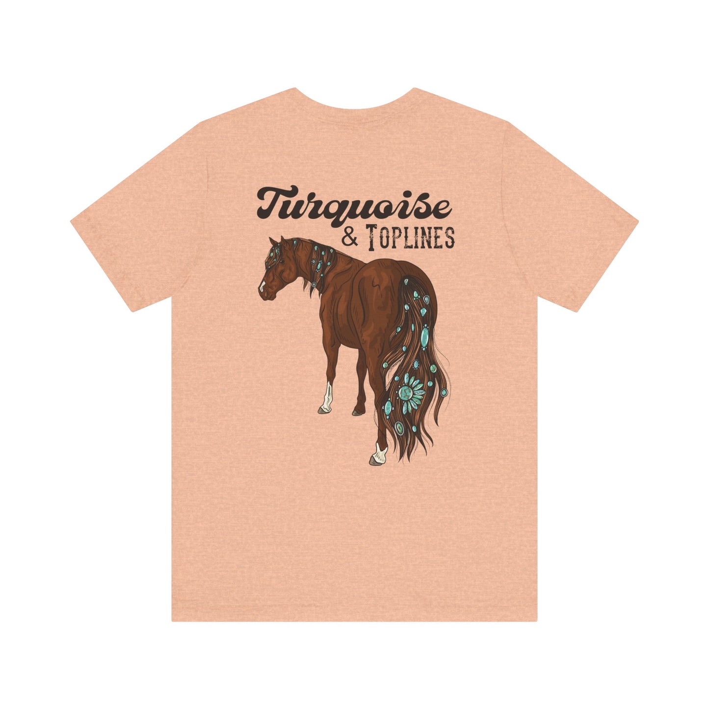 Turquoise and Toplines Tee