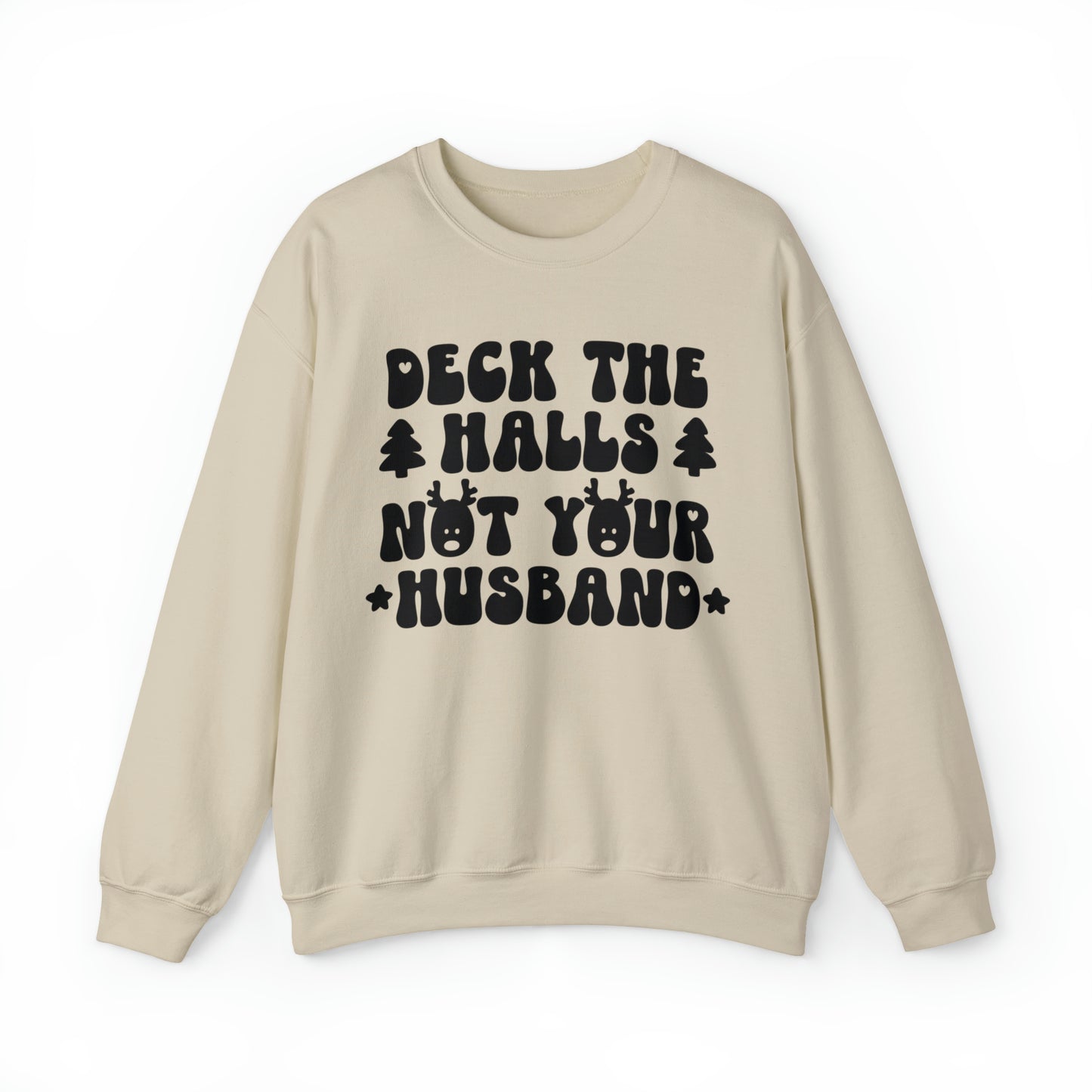 Deck The Halls Husband Crewneck Sweatshirt