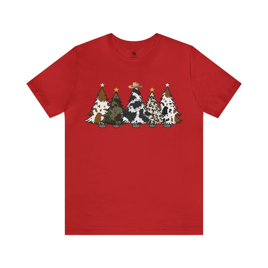 Cowhide Christmas Tee