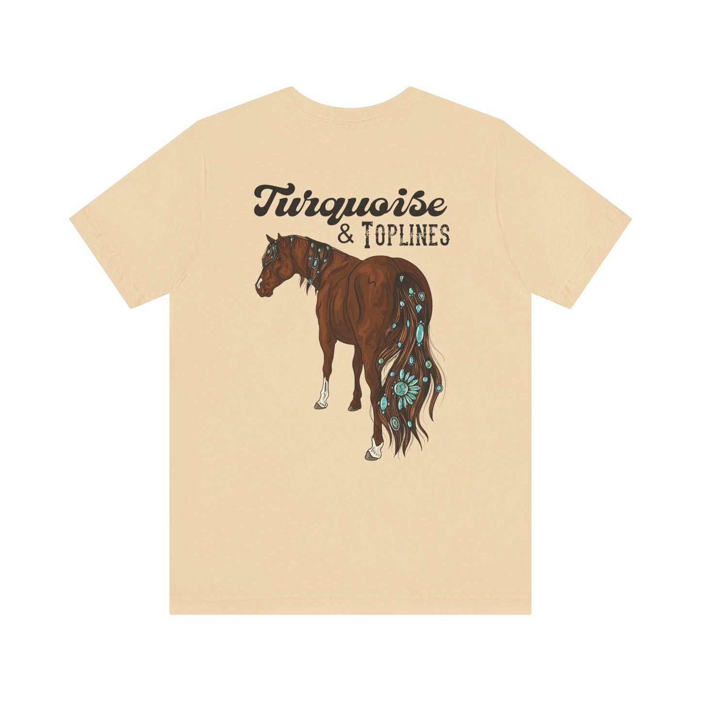 Turquoise and Toplines Tee