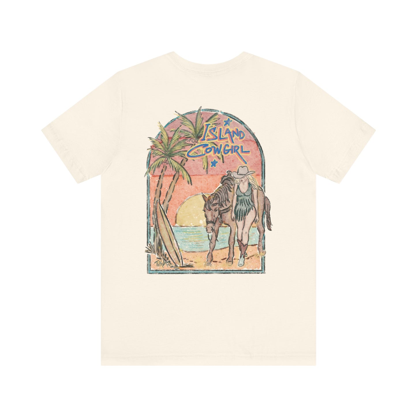 Island Cowgirl Retro Tee