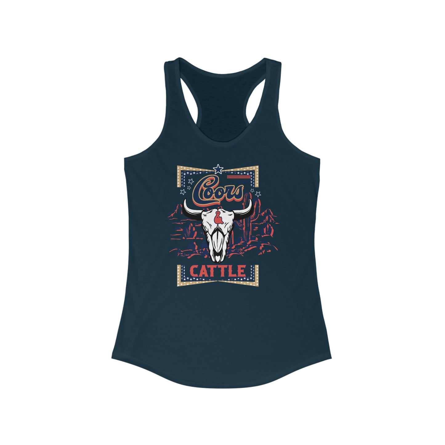 Coors and Cattle Racerback Tank