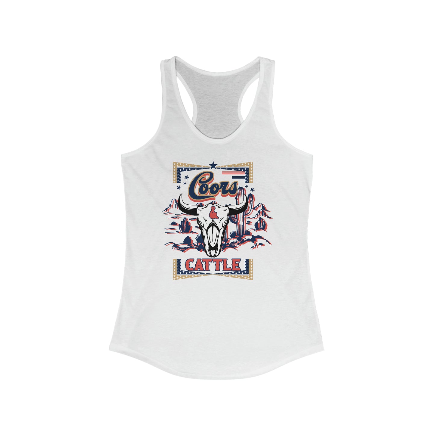 Coors and Cattle Racerback Tank