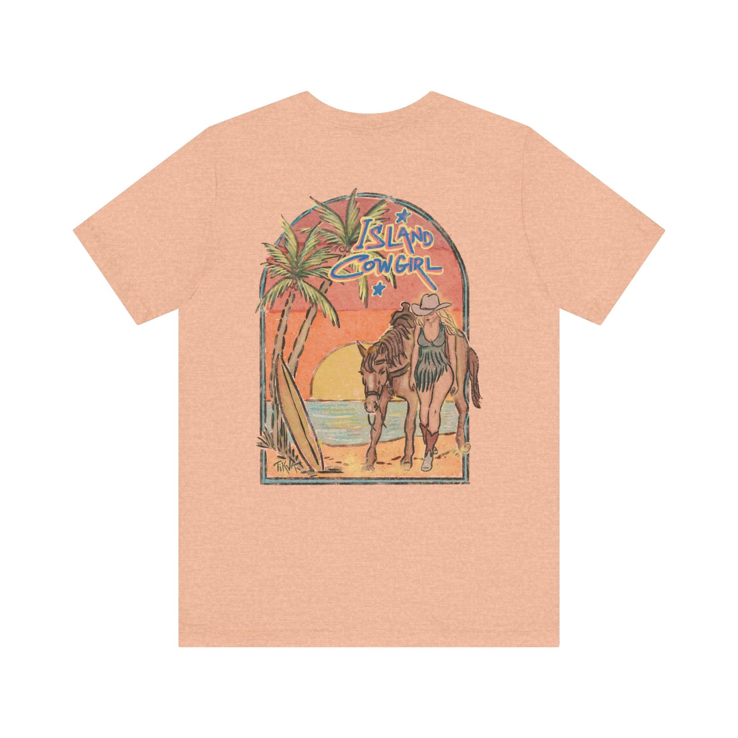 Island Cowgirl Retro Tee