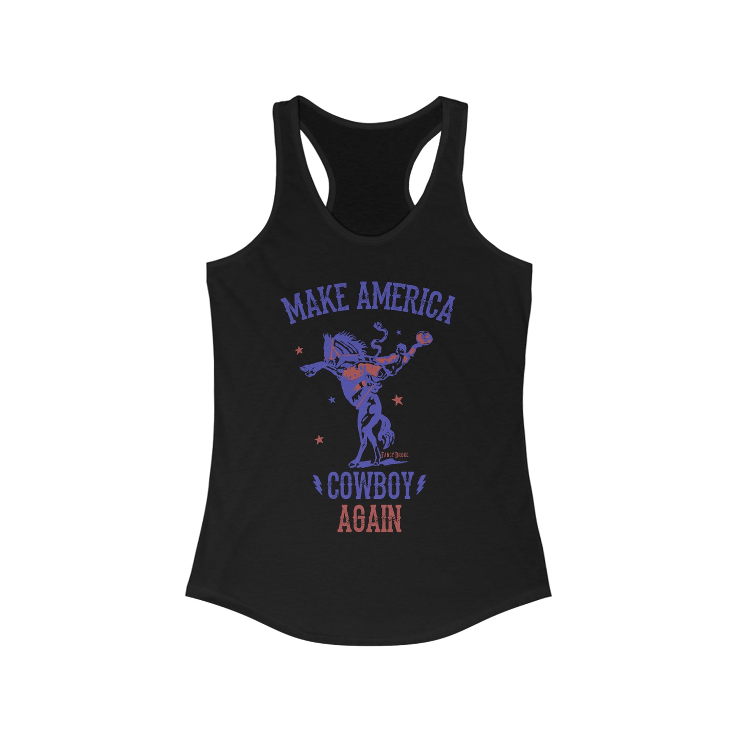 Make America Cowboy Again Racerback Tank