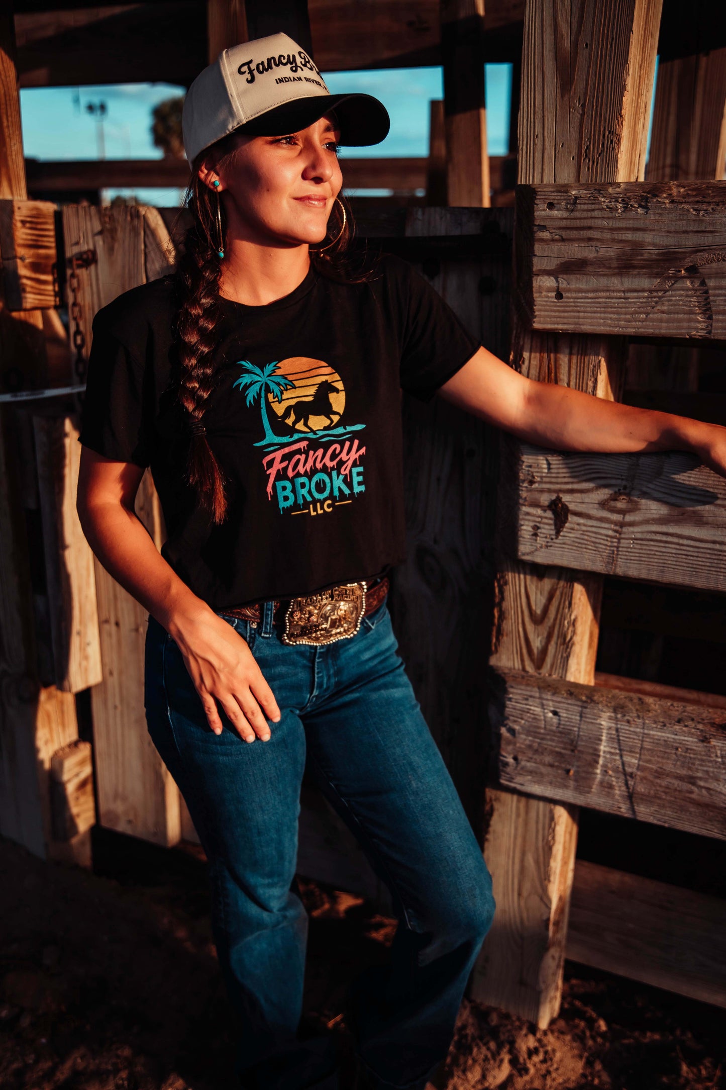 Retro Florida Crop Top