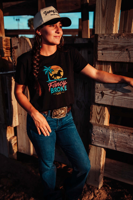 Retro Florida Crop Top