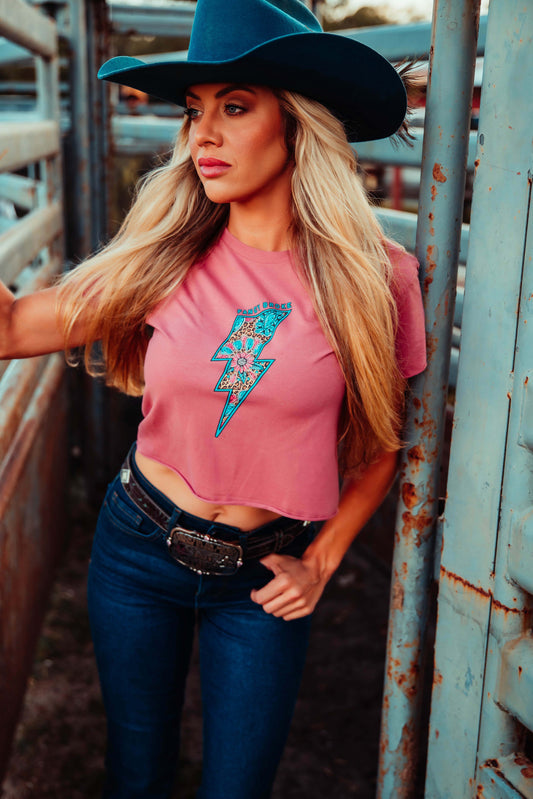 Lightning Bolt Crop Top